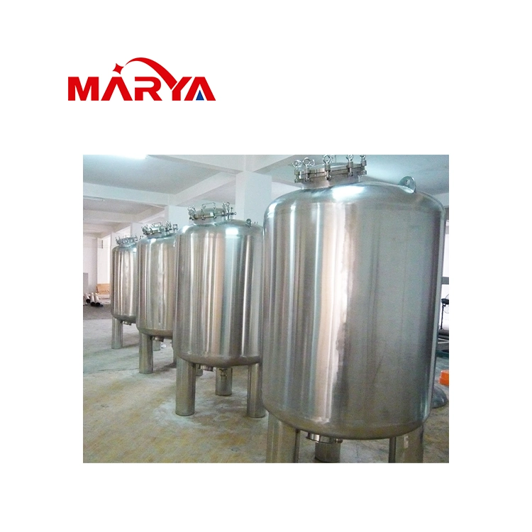 GMP Sanitary Steam Electric Heating and Cooling Double Jacketed Aging Fermentation Reactor Mixing Balance Buffer Fermenter Fermentor Storage Tank