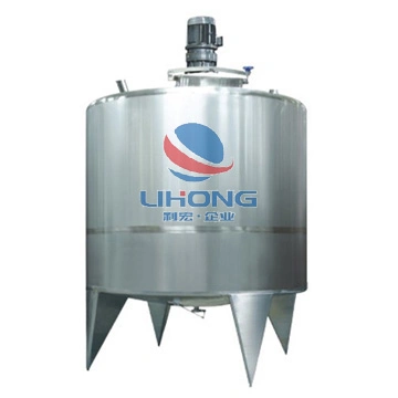 Stainless Steel Sanitary Steam Electric Heating and Cooling Double Jacketed Aging Fermentation Reactor Mixing Balance Buffer Fermenter Fermentor Storage Tank