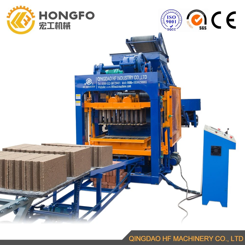 Qt4-25 Automatic Hollow Solid Concrete Cement Paving Interlock Wall Building EPS Wall Brick Block Production Line Block Making Molding Machine Supplier